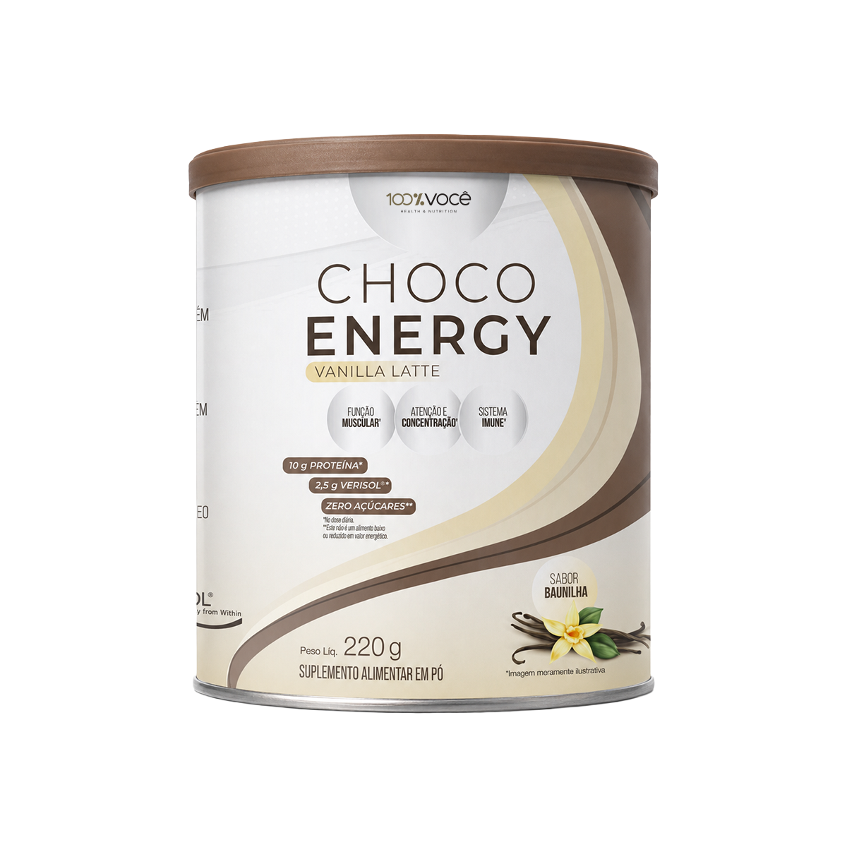 CHOCO ENERGY - SABOR VANILLA LATTE 220G